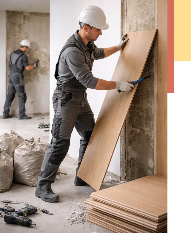 Демонтаж стеновых панелей в Пушкино от 3631 руб. за м² быстро и недорого | ОТДЕЛОЧНИК-Пшк