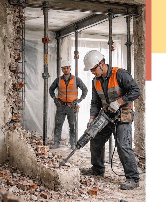 Снос несущих стен в Пушкино от 10632 руб. — демонтаж несущей стены под ключ | ОТДЕЛОЧНИК-Пшк