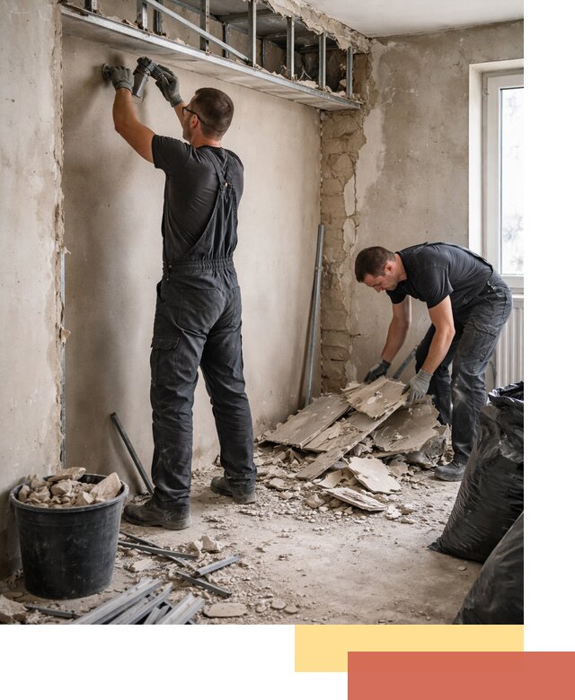 Демонтаж короба из гипсокартона в Пушкино быстро и аккуратно