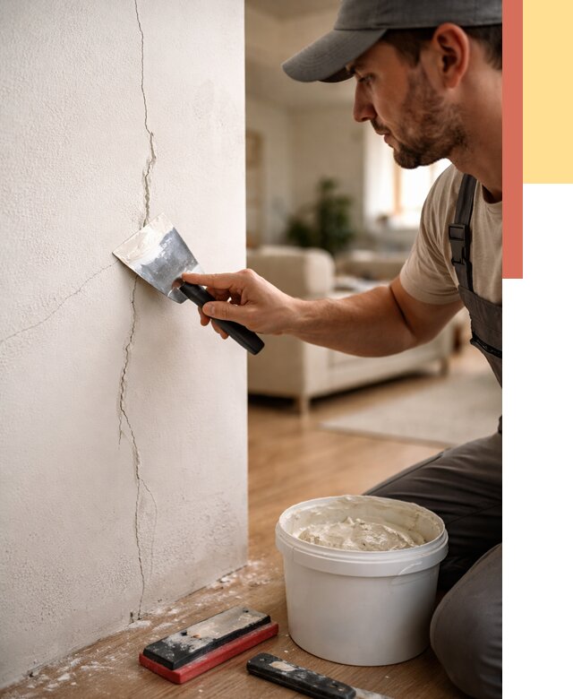 Заделка трещин и сколов в Пушкино от 2541 руб. — быстро и недорого | ОТДЕЛОЧНИК-Пшк