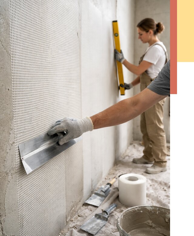 Армирование стен стеклосеткой в Пушкино от 3319 руб. под ключ | ОТДЕЛОЧНИК-Пшк