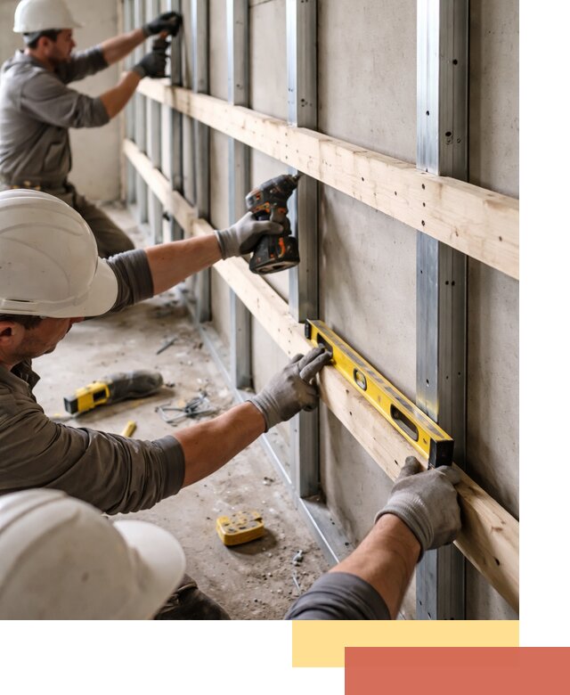 Устройство обрешетки под панели в Пушкино