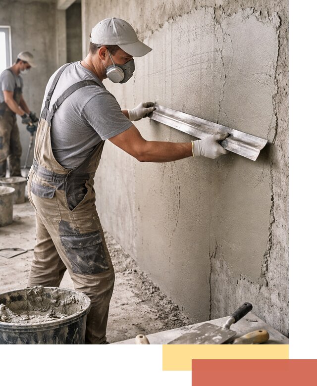 Штукатурка бетонных стен в Пушкино качественно и долговечно