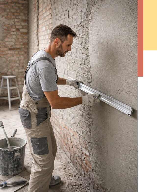 Штукатурка кирпичных стен в Пушкино от 4668 руб/м2 — быстро и недорого | ОТДЕЛОЧНИК-Пшк