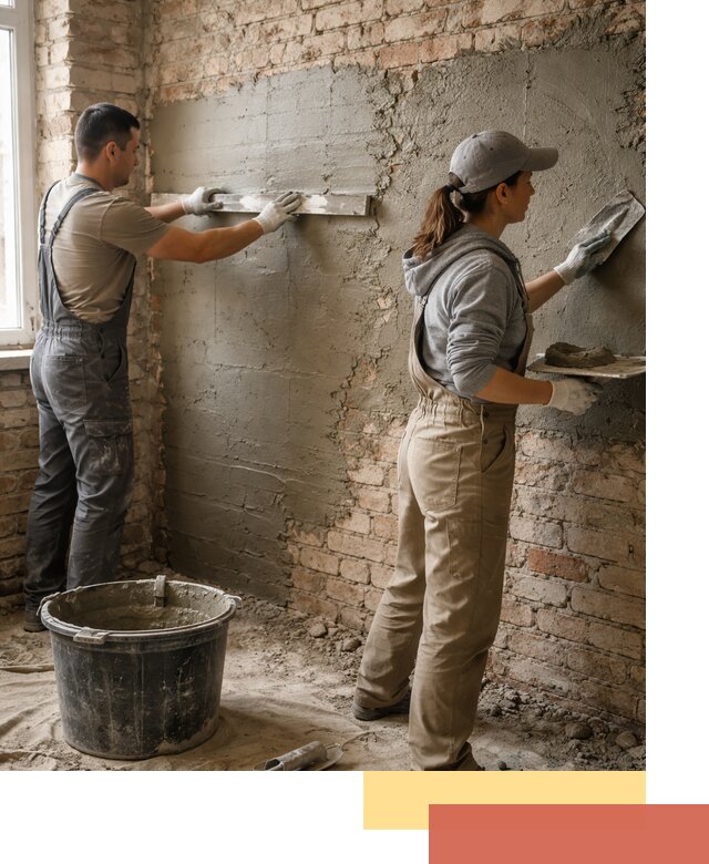 Штукатурка кирпичных стен в Пушкино — качественно и надежно