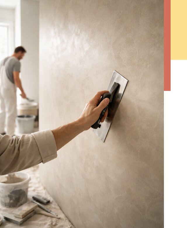 Венецианская штукатурка в Пушкино от 3631 руб/м² — нанесение стен под ключ | ОТДЕЛОЧНИК-Пшк