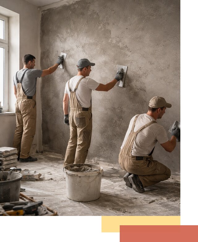 Декоративная штукатурка под бетон в Пушкино для стен и потолков