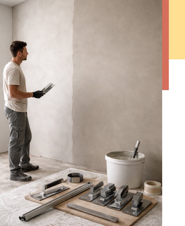 Нанесение микроцемента на стены в Пушкино от 3319 руб./м2 под ключ | ОТДЕЛОЧНИК-Пшк