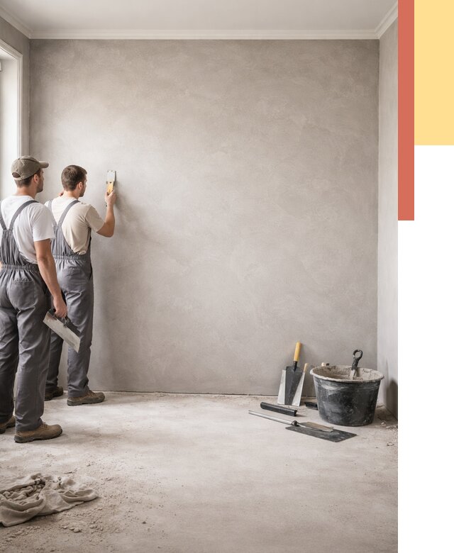 Микробетон на стены в Пушкино от 1297 руб. — нанесение и отделка | ОТДЕЛОЧНИК-Пшк