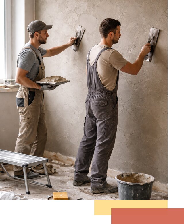 Ремонт декоративной штукатурки и восстановление фактуры в Пушкино