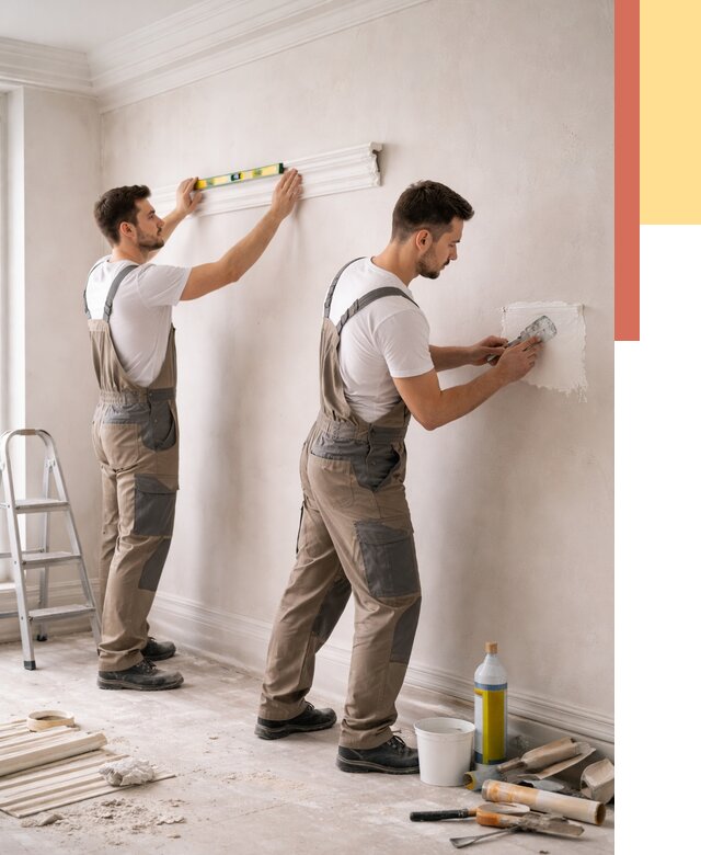 Монтаж лепнины на стены в Пушкино от 4668 руб. — недорого, быстро | ОТДЕЛОЧНИК-Пшк