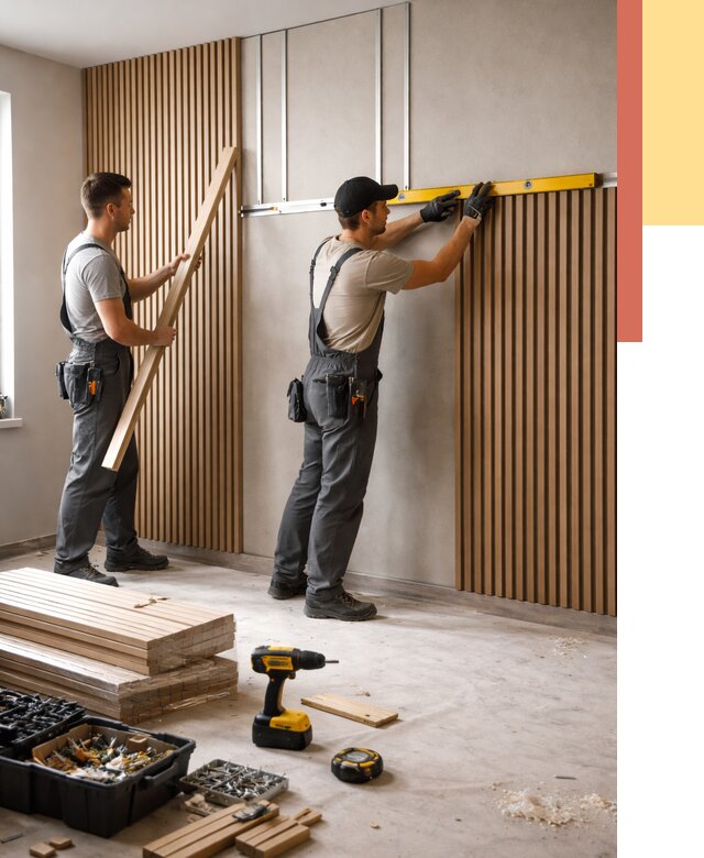 Монтаж реечных панелей на стены в Пушкино от 1245 руб. — быстро и недорого | ОТДЕЛОЧНИК-Пшк