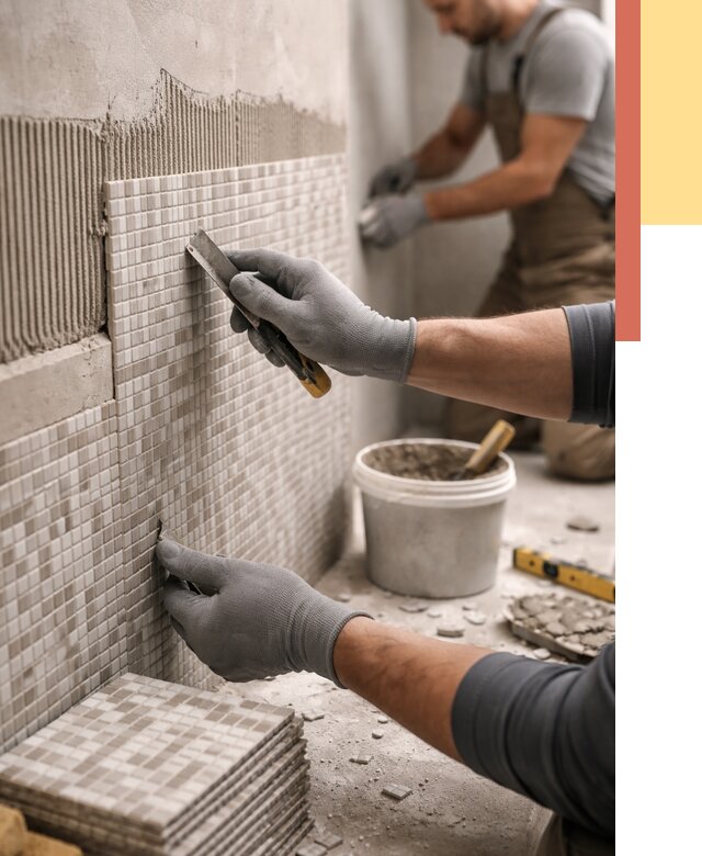 Облицовка стен мозаикой в Пушкино от 3319 руб/м2 — укладка мозаики на стены | ОТДЕЛОЧНИК-Пшк