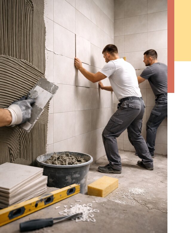 Укладка плитки на стены в Пушкино от 882 руб. — качественно и недорого | ОТДЕЛОЧНИК-Пшк