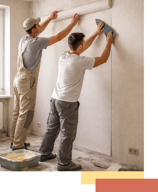 Поклейка виниловых обоев в Пушкино профессионально и качественно