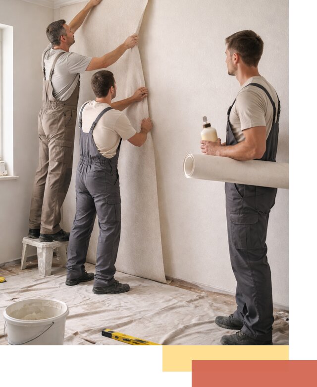 Оклейка стен обоями в Пушкино — качественно и профессионально