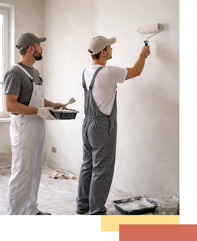 Покраска стен водоэмульсионной краской в Пушкино