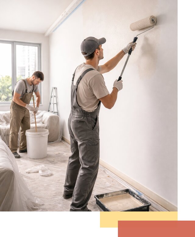 Покраска стен в офисе в Пушкино — быстрый и качественный ремонт