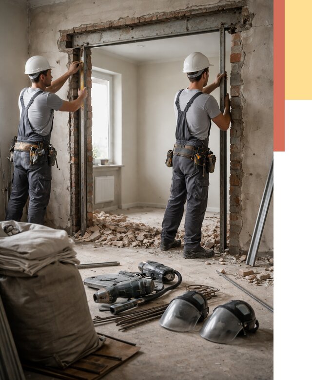 Расширение дверного проема в Пушкино от 12966 руб. под ключ | ОТДЕЛОЧНИК-Пшк