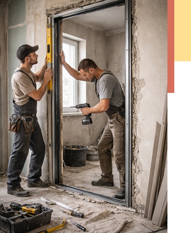 Закладка дверного проема в Пушкино от 3631 руб. — быстро и недорого | ОТДЕЛОЧНИК-Пшк