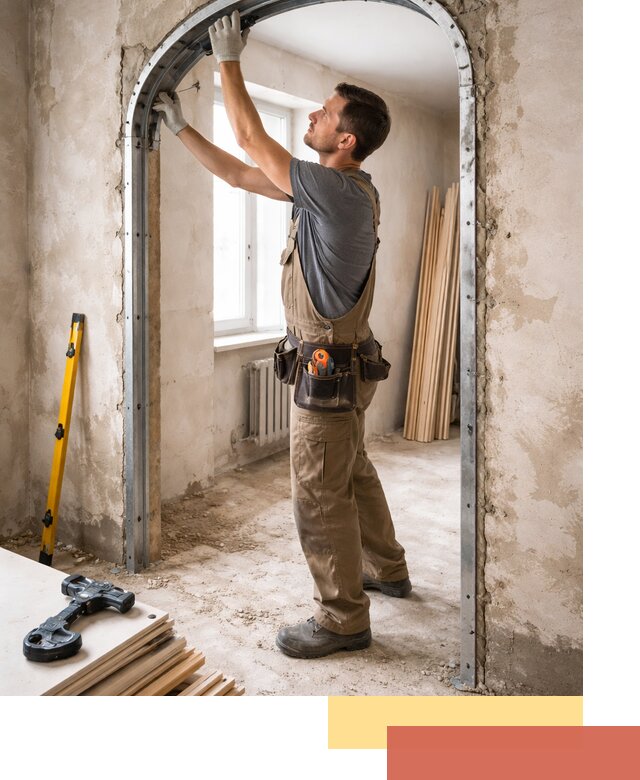 Устройство арочного проема в Пушкино под ключ