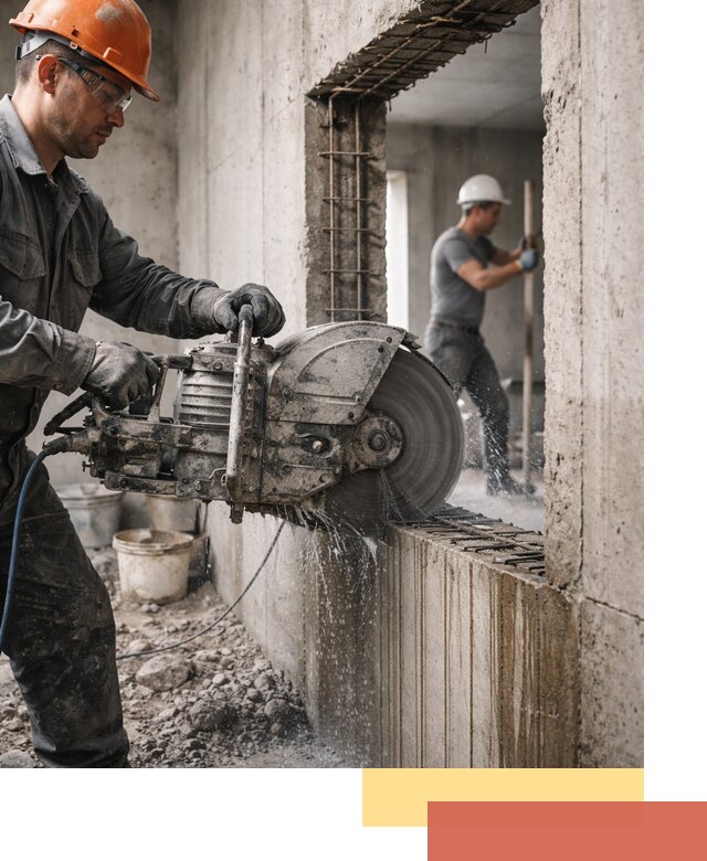 Алмазная резка проемов в Пушкино быстро и точно