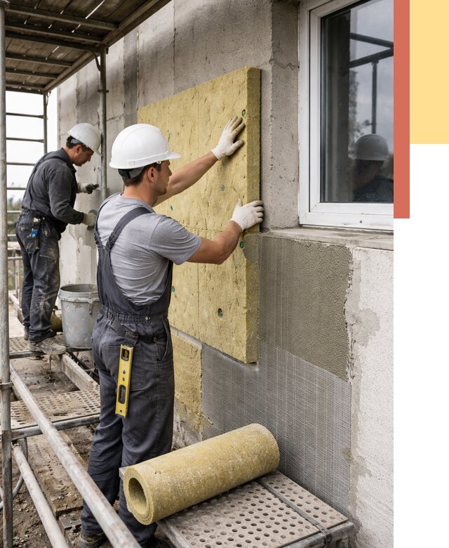 Утепление стен в Пушкино от 4460 руб. под ключ — быстро и недорого | ОТДЕЛОЧНИК-Пшк