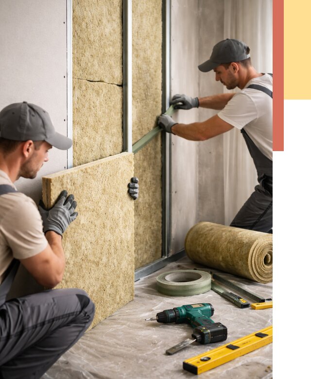 Шумоизоляция стен в Пушкино под ключ от 1919 руб. | ОТДЕЛОЧНИК-Пшк