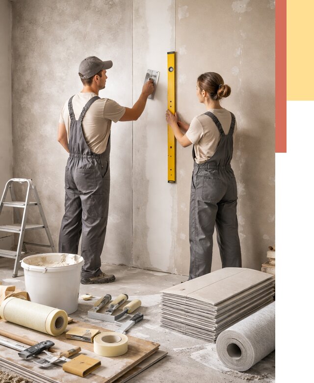 Отделка стен в Пушкино от 1556 руб/м² — недорого, быстро, под ключ | ОТДЕЛОЧНИК-Пшк