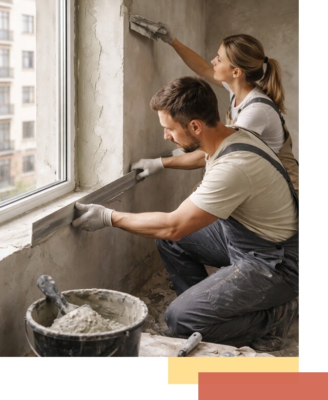 Штукатурка откосов дверей и окон профессионально в Пушкино