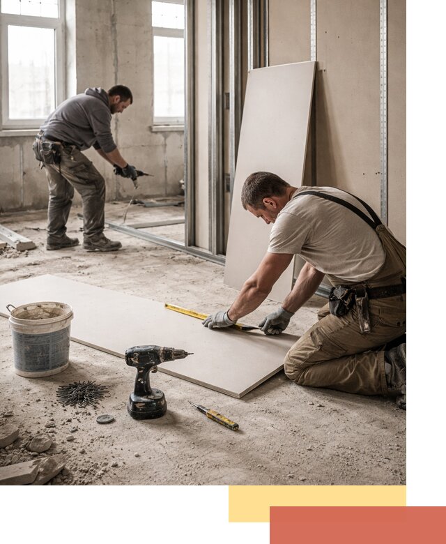 Кладка перегородок из ПГП под ключ в Пушкино