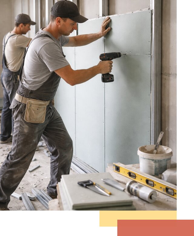 Кладка влагостойких перегородок ПГП в Пушкино