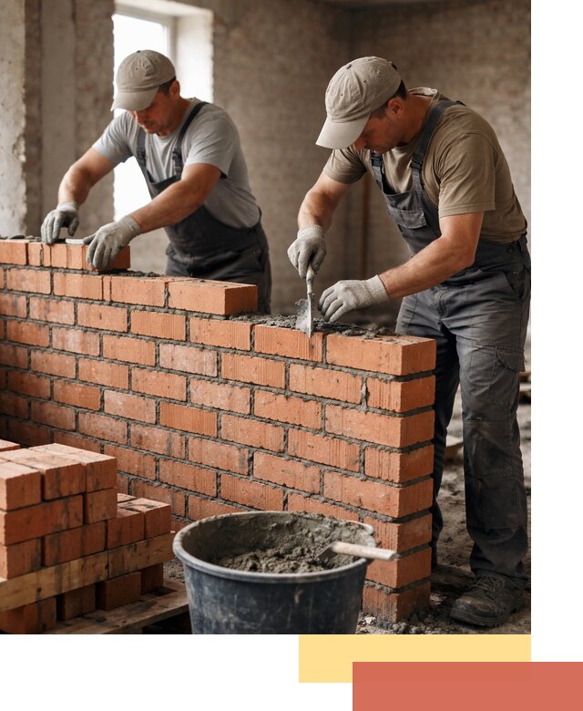 Кладка кирпичных перегородок под ключ в Пушкино