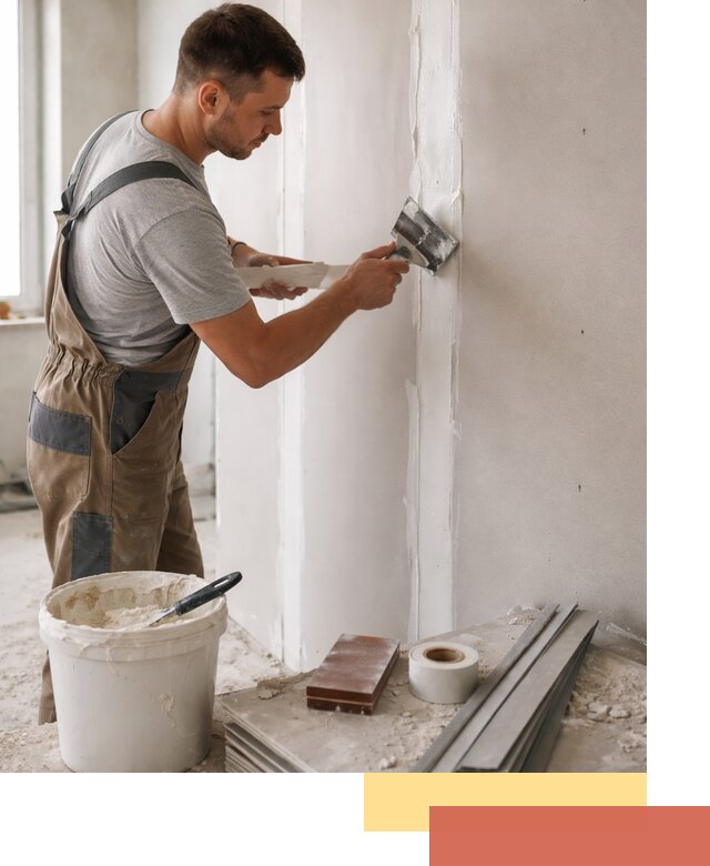 Шпаклевка перегородок из гипсокартона в Пушкино качественно и быстро