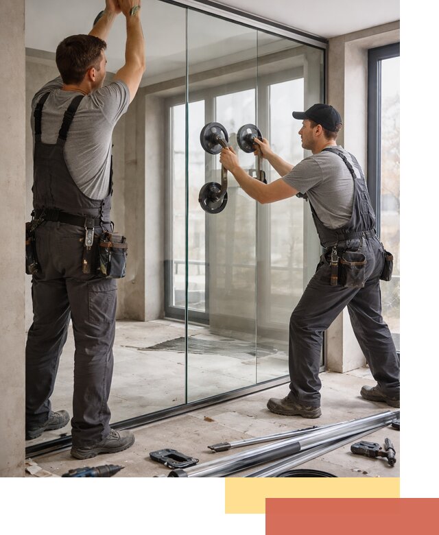 Цельностеклянные перегородки под ключ в Пушкино