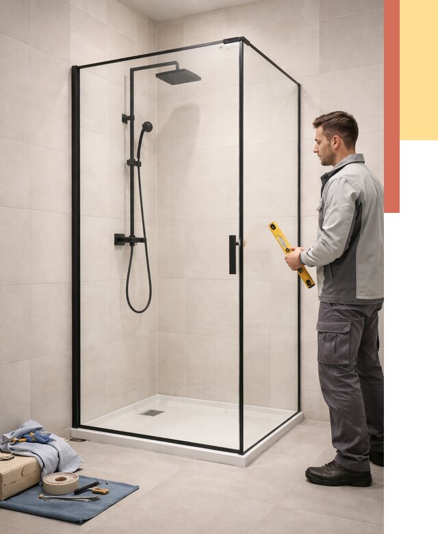 Стеклянные перегородки для душа в Пушкино от 12966 руб. | Монтаж под ключ — ОТДЕЛОЧНИК-Пшк