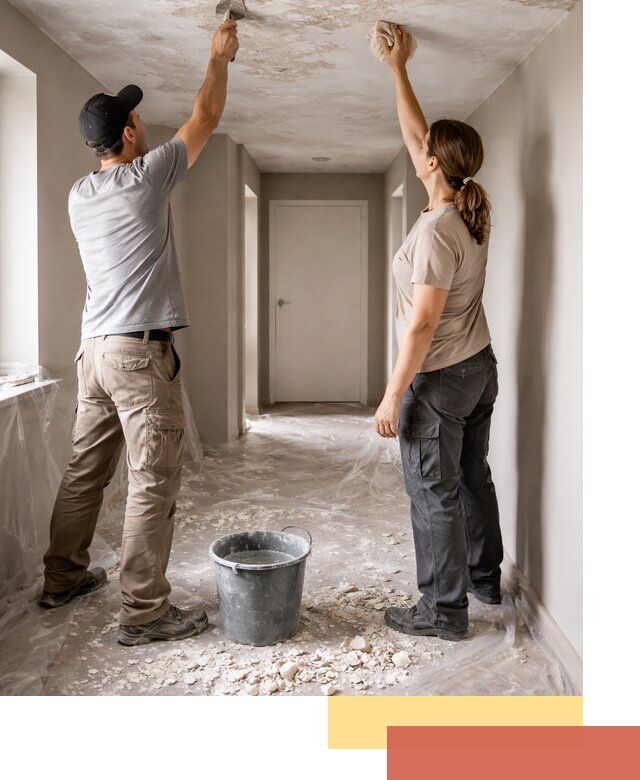 Удаление побелки с потолка в Пушкино — быстро и аккуратно