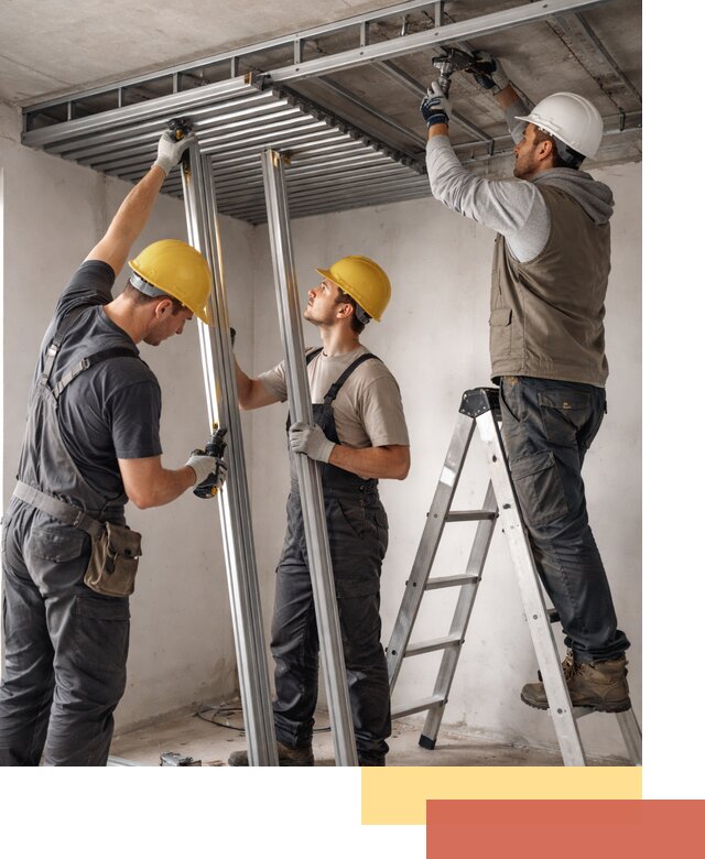 Монтаж реечного потолка под ключ в Пушкино