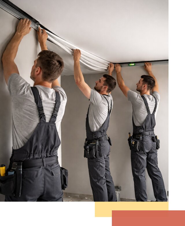 Теневые натяжные потолки в Пушкино: монтаж и отделка быстро и качественно