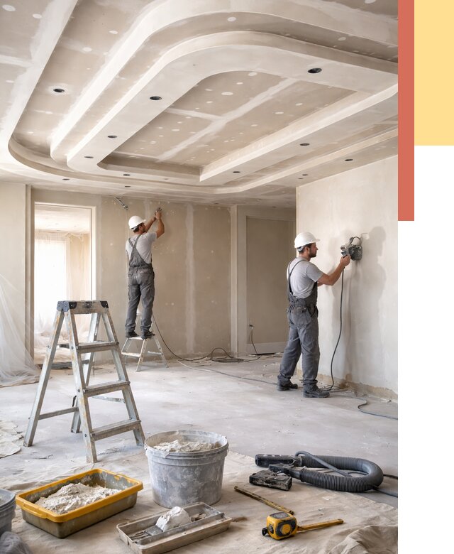 Многоуровневый потолок из гипсокартона в Пушкино от 778 руб. под ключ | ОТДЕЛОЧНИК-Пшк