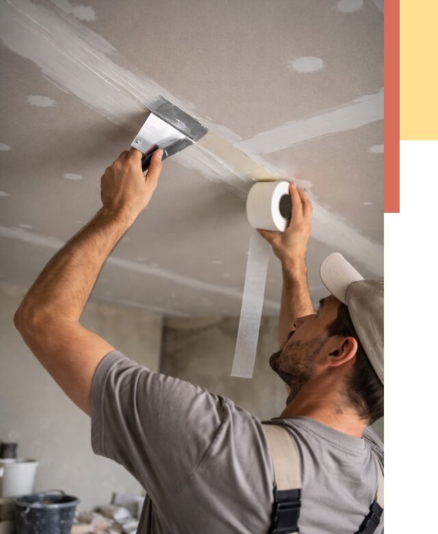 Обработка швов потолка ГКЛ в Пушкино от 7780 руб. под ключ | ОТДЕЛОЧНИК-Пшк