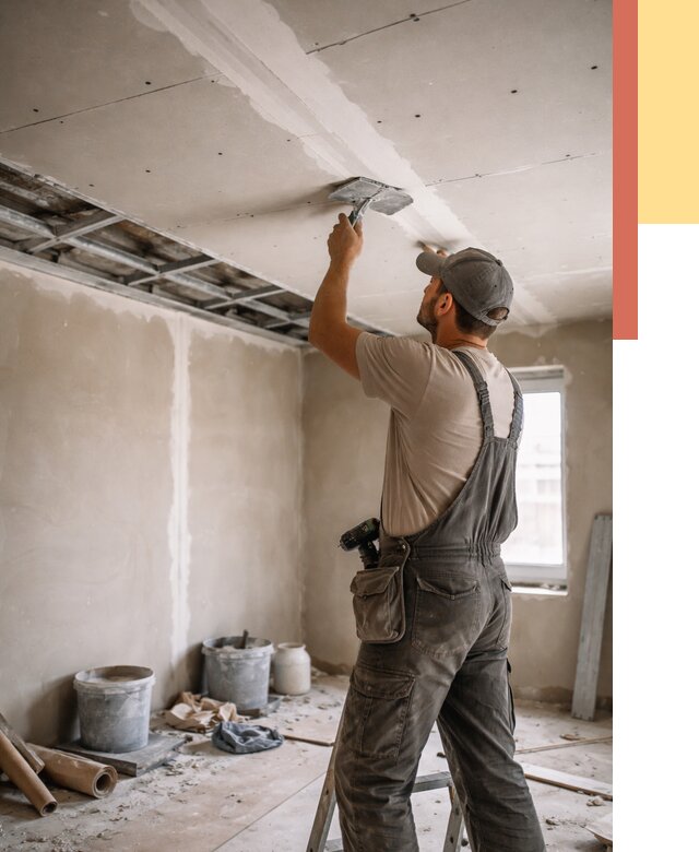 Ремонт потолка из гипсокартона в Пушкино от 674 руб./м² — быстро и недорого | ОТДЕЛОЧНИК-Пшк