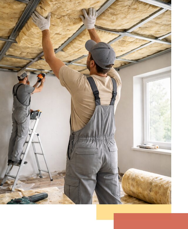 Утепление потолка под ключ в Пушкино качественно и быстро