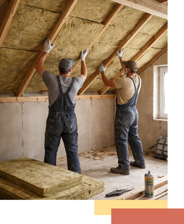 Утепление потолка минеральной ватой в Пушкино