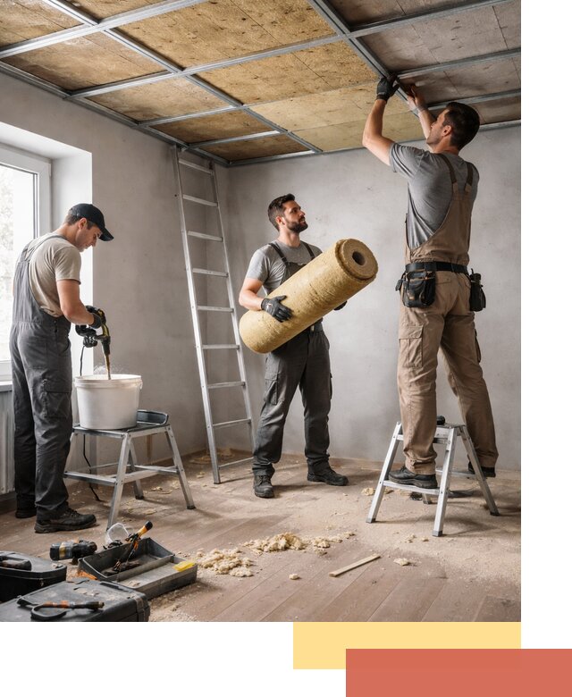 Шумоизоляция потолка в Пушкино: профессиональный монтаж и отделка