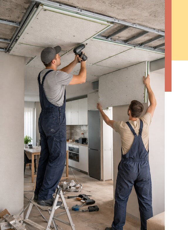 Шумоизоляция потолка панелями зипс в Пушкино от 1919 руб. под ключ | ОТДЕЛОЧНИК-Пшк